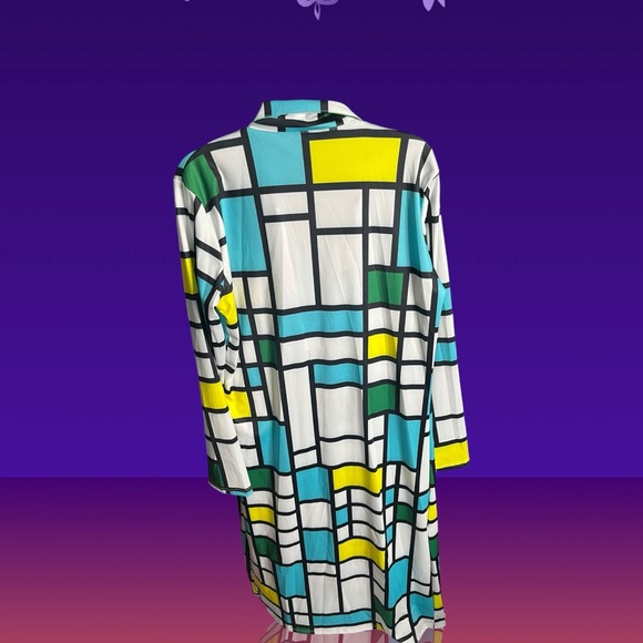 NWOT SHEIN  Plaid Double Breasted Size 1xl Coat - Picture 6 of 7